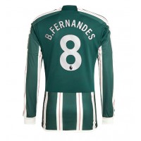 Pánský Fotbalový dres Manchester United Bruno Fernandes #8 2023-24 Venkovní Dlouhý Rukáv